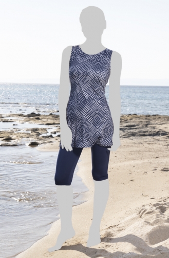 Taytlı Elbise Mayo 23703E-02 Lacivert