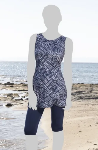 Tights Dress Swimsuit 23703E-02 Navy Blue 23703E-02