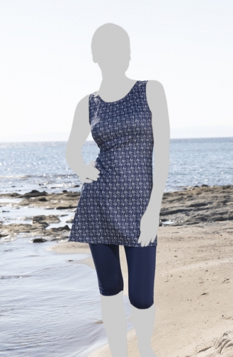 Taytlı Elbise Mayo 23705E-02 Lacivert