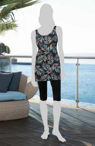 Taytlı Elbise Mayo 24607-01 Siyah