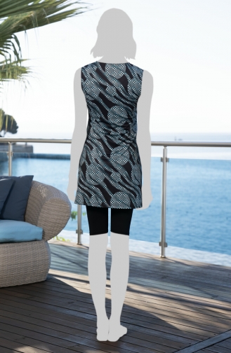 Taytlı Elbise Mayo 24708-01 Siyah
