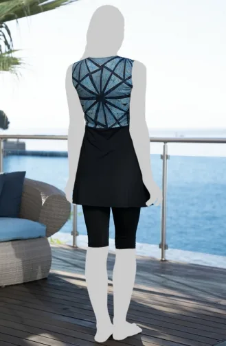 Taytlı Elbise Mayo 24712-01 Siyah