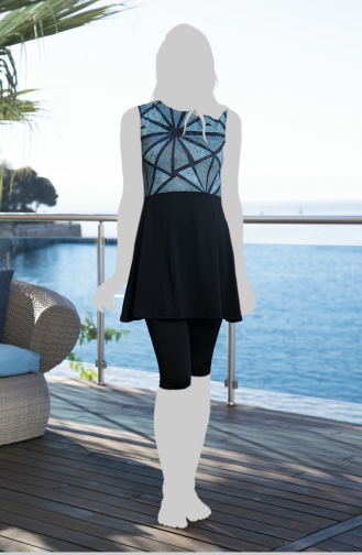 Taytlı Elbise Mayo 24712-01 Siyah