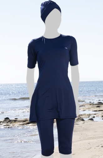 Tights Hijab Swimsuit 22801E-01 Navy Blue 22801E-01