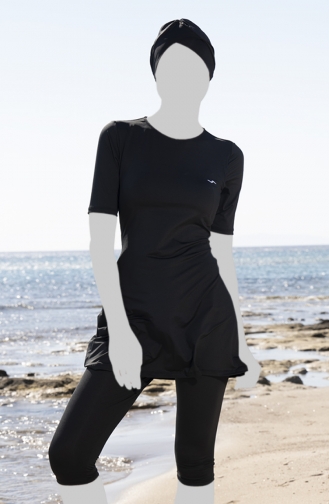 Tights Hijab Swimsuit 22801E-02 Black 22801E-02