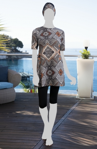 Tights Hijab Swimsuit 24804-01 Black 24804-01