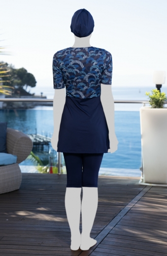 Tights Hijab Swimsuit 24813-01 Navy Blue 24813-01