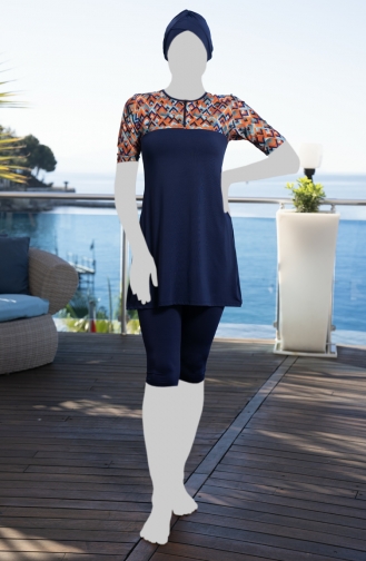 Tights Hijab Swimsuit 24821-01 Navy Blue 24821-01