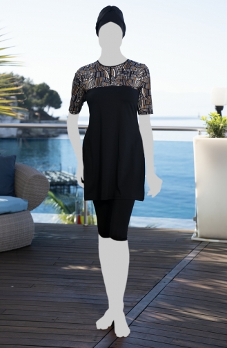 Tights Hijab Swimsuit 24822-01 Black 24822-01