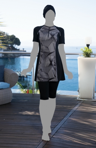 Tights Hijab Swimsuit 24823-01 Black 24823-01