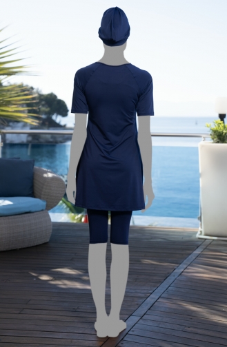 Tights Hijab Swimsuit 24824-01 Navy Blue 24824-01