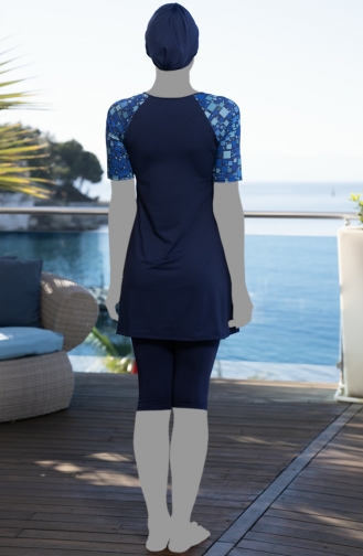 Tights Hijab Swimsuit 24826-01 Navy Blue 24826-01