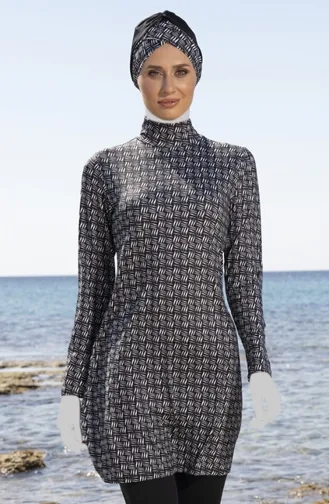 Hijab-Badeanzug 23905E-01 Schwarz 23905E-01