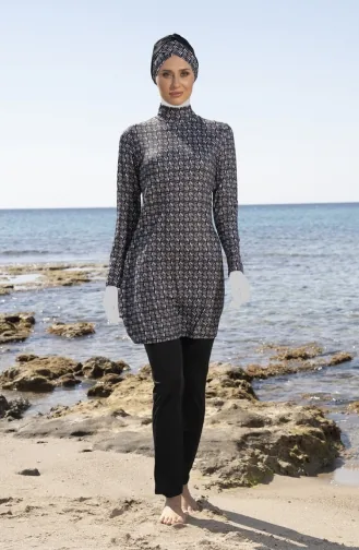Hijab-Badeanzug 23905E-01 Schwarz 23905E-01