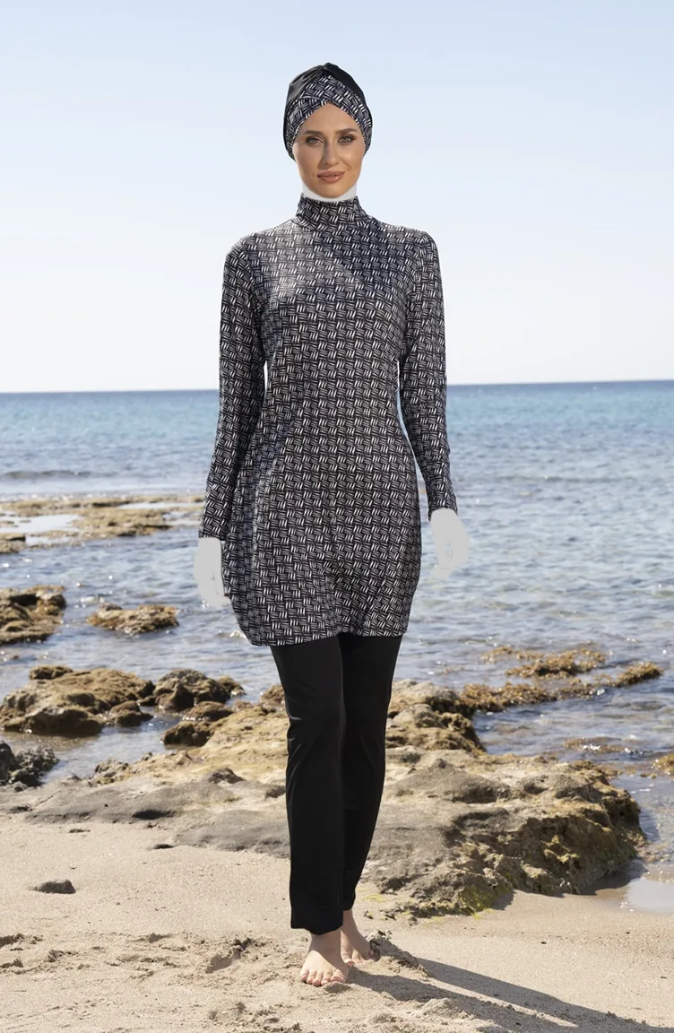 Hijab-Badeanzug 23905E-01 Schwarz 23905E-01