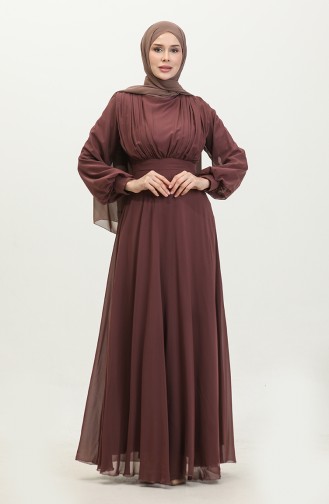 Plissiertes Abendkleid 5422A-02 Dusty Rose 5422A-02