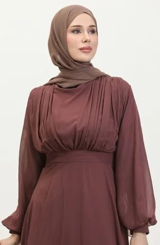 Plissiertes Abendkleid 5422A-02 Dusty Rose 5422A-02
