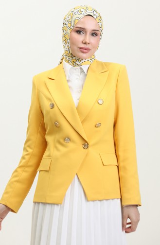 Blazer Ceket Sarı C1002