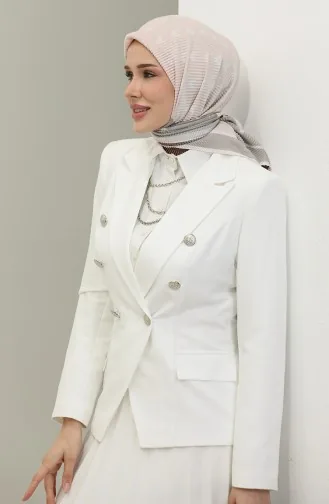سترة بليزر بيضاء C1002 974