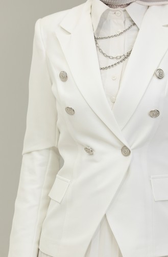 Blazer Jacket White C1002 974