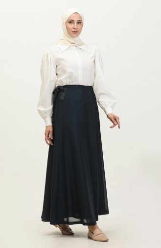 Taillengebundener Mevlana-Gebetsrock 1046-01 Petrol 1046-01