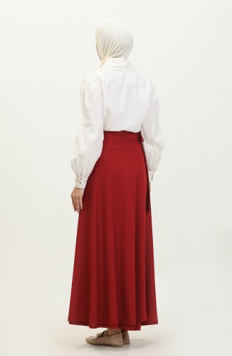 waist Tie Mevlana Prayer Skirt 1046-02 Burgundy 1046-02