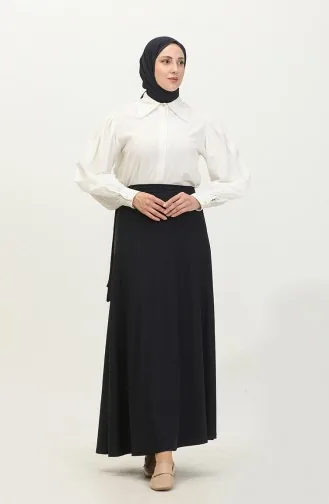 Taillengebundener Mevlana-Gebetsrock 1046-03 Marineblau 1046-03