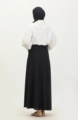 Taillengebundener Mevlana-Gebetsrock 1046-03 Marineblau 1046-03