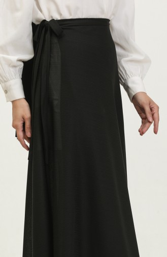 Taillengebundener Mevlana-Gebetsrock 1046-04 Schwarz 1046-04