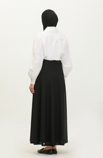 Waist Tie Mevlana Prayer Skirt 1046-04 Black 1046-04