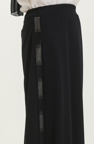 Women`s Large Size Ottoman Steel Lined Seasonal Pencil Skirt Knitted Fabric 8438 Navy Blue 8438.Lacivert