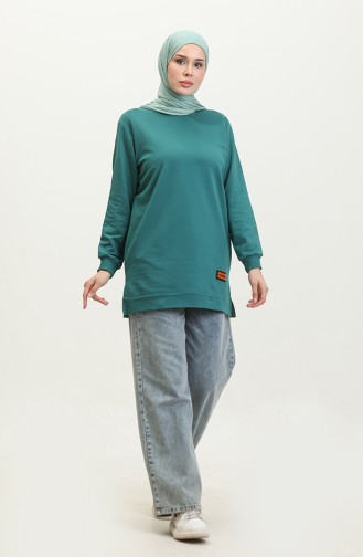 Two Thread Combed Cotton Tunic 280128-02 Oil 280128-02