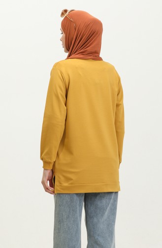 Two Thread Combed Cotton Tunic 280128-04 Mustard 280128-04