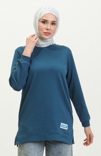iki İplik Penye Tunik 280128-06 İndigo