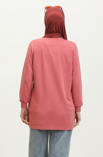 Two Thread Combed Cotton Tunic 280128-09 Dried Rose 280128-09