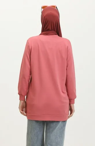 Two Thread Combed Cotton Tunic 280128-09 Dried Rose 280128-09