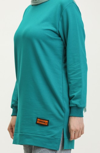 Two Thread Combed Cotton Tunic 280128-10 Emerald Green 280128-10