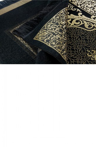 Ekonomik Osmanlı Desen Tafta Seccade Siyah 4897654300747