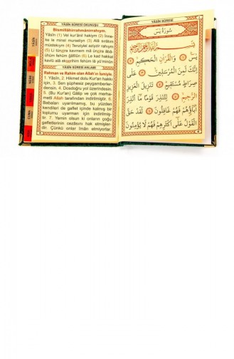 20 Adet Kadife Kaplı Yasin Kitabı Çanta Boy İsim Baskılı Plaka Tesbihli Şeffaf Kutulu Yeşil Hediyelik Yasin Seti 4897654301099