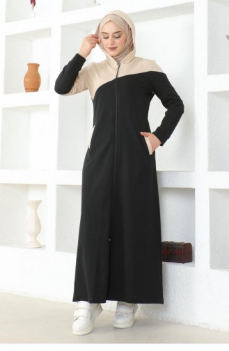 2080Mg Hijab Sport Abaya Noir 16969