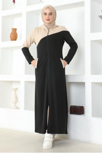 2080Mg Hijab Sport Abaya Noir 16969