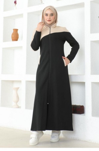 2080Mg Hijab Sport Abaya Noir 16969