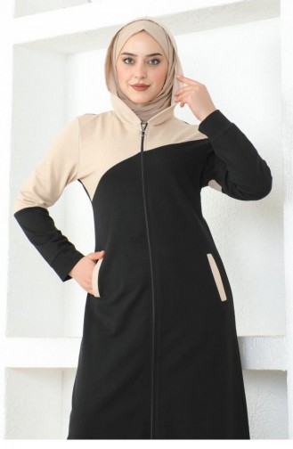 2080Mg Hijab Sport Abaya Noir 16969