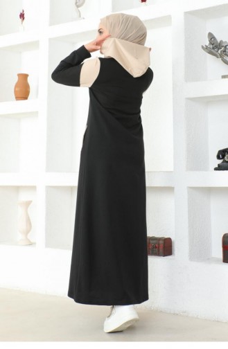 2080Mg Hijab Sport Abaya Noir 16969