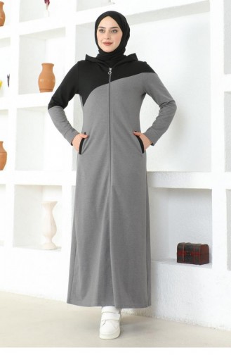 2080Mg Hijab Sport Abaya Gris 16973