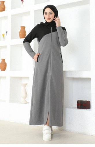 2080 Mg Hijab Sports Abaya Grau 16973