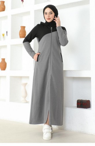 2080Mg Hijab Sport Abaya Gris 16973