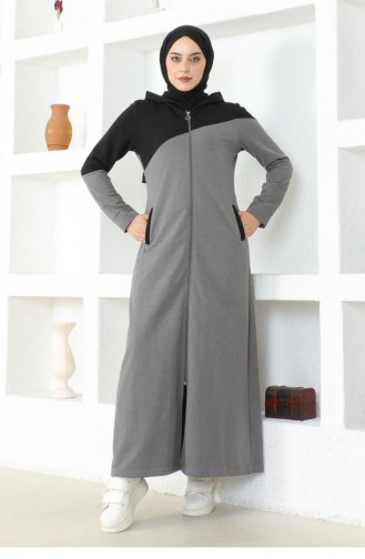 2080 Mg Hijab Sports Abaya Grau 16973