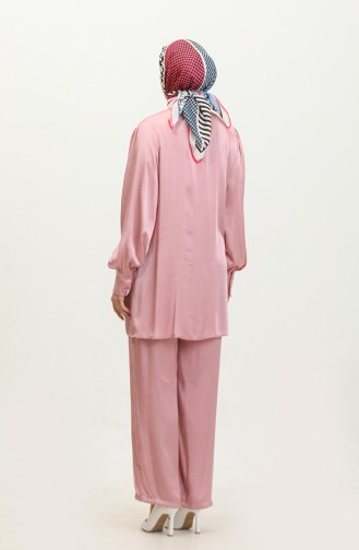 Tunic Trousers Two Piece Suit 11301-01 Dried Rose 11301-01