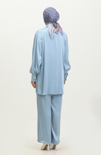 Tunik Pantolon İkili Takım 11301-04 Mavi